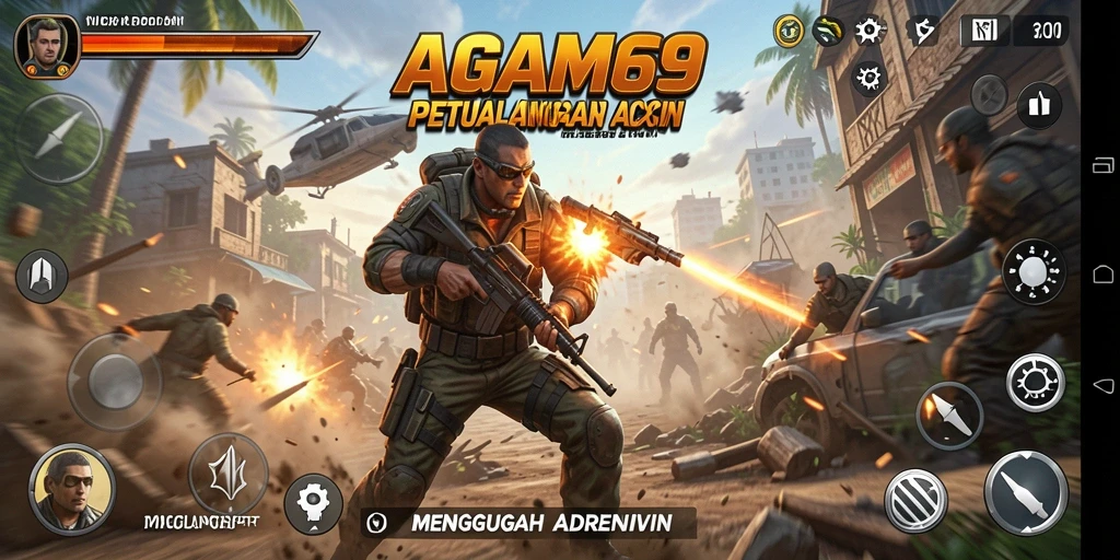 Tangkapan layar gameplay AGAM69 yang intens dan penuh aksi.