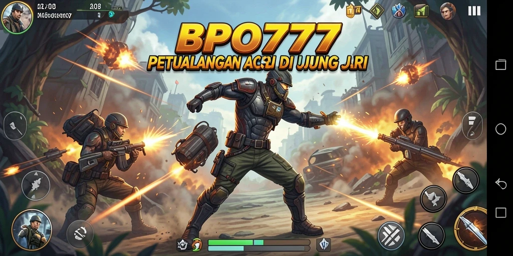 Tampilan mendebarkan dari gameplay seru BPO777.