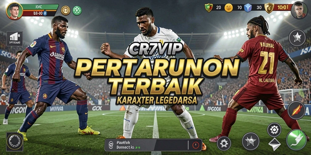 Screenshot gameplay CR7VIP menampilkan aksi pertarungan yang mendebarkan.