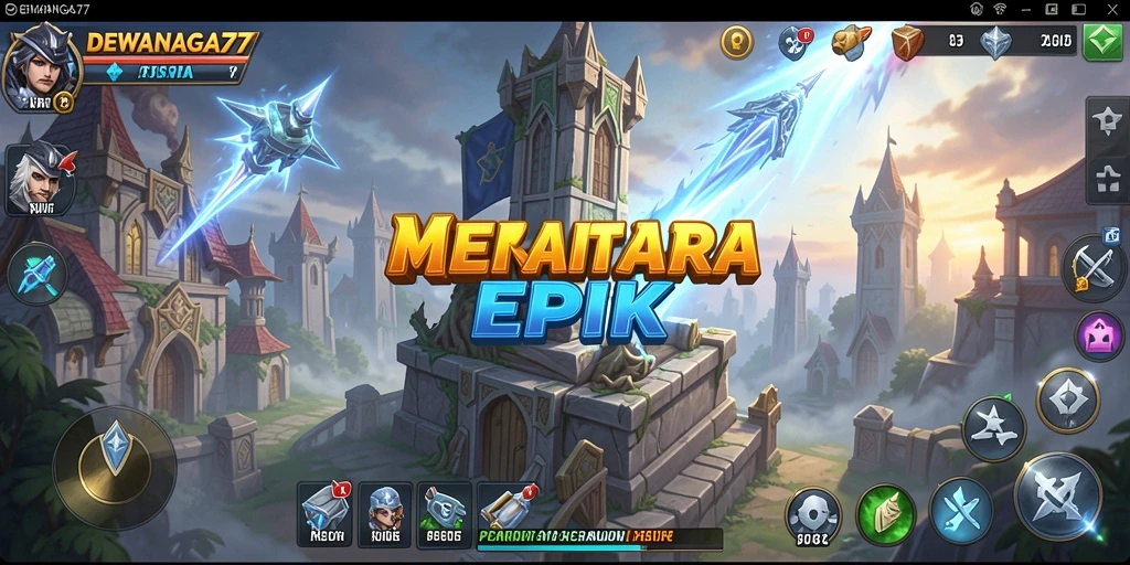 Gameplay seru DEWANAGA77 dengan strategi Tower Defense yang mendebarkan.