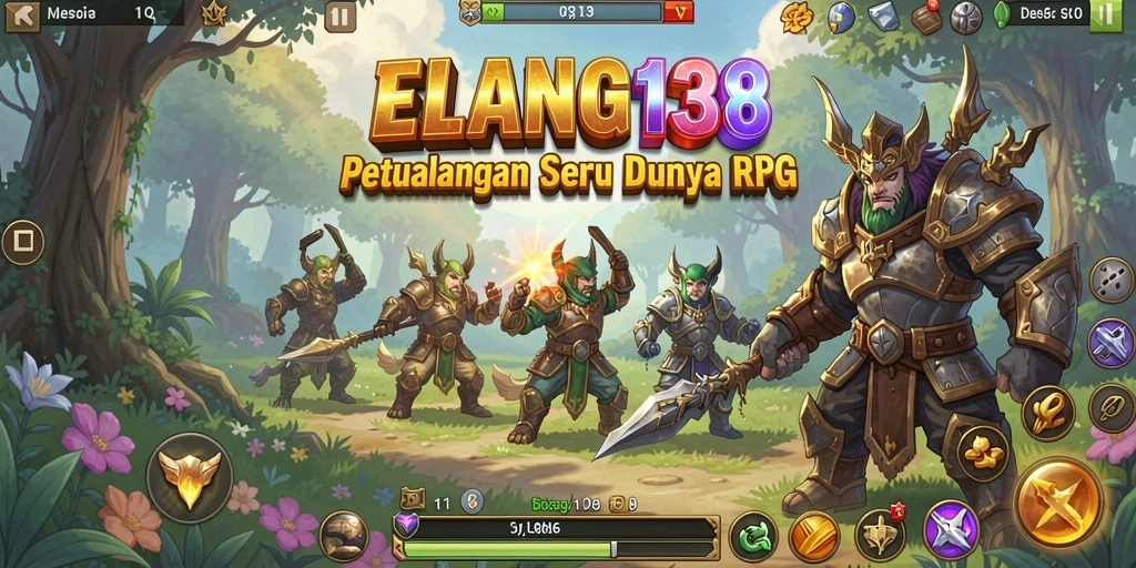 Tampilan gameplay seru dalam dunia RPG ELANG138.