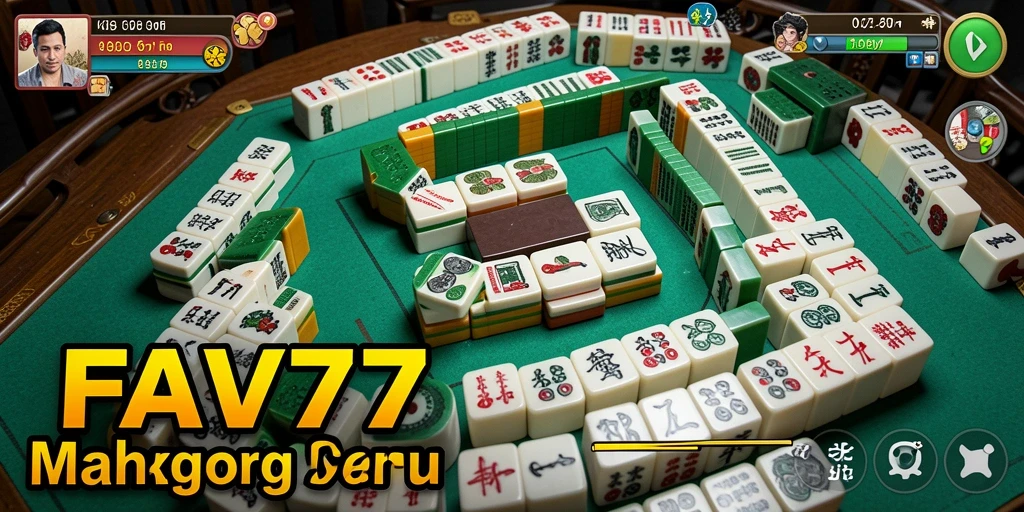 Tampilan menarik dari gameplay Mahjong FAV77 yang mendebarkan.