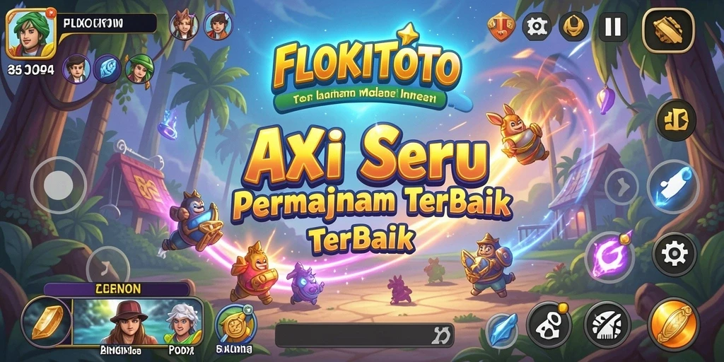 Tampilan gameplay seru dalam FLOKITOTO yang memukau.