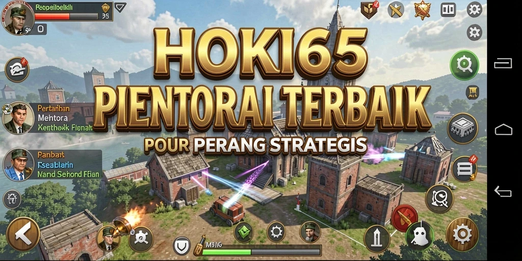 Tampilan gameplay HOKI65 menunjukkan strategi menara yang mendebarkan.