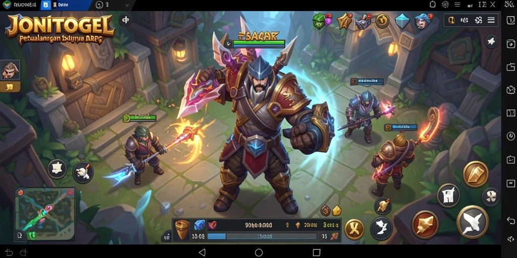 Tampilan gameplay seru dalam dunia ARPG JONITOGEL.