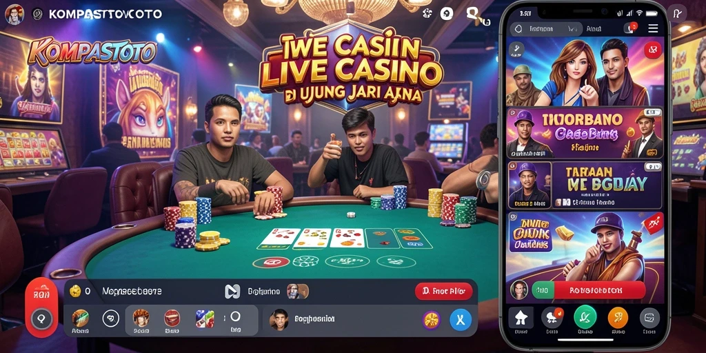 Tampilan gameplay Live Casino yang menarik dan interaktif.