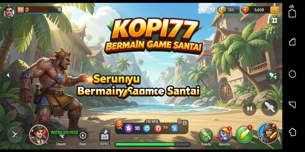 Screenshot gameplay KOPI77 yang menampilkan karakter dan level seru.