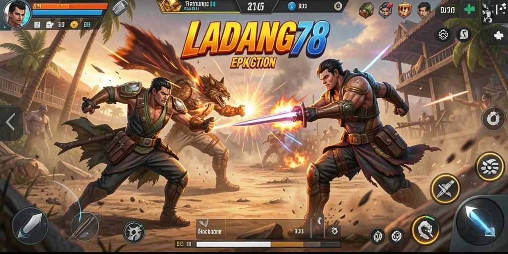 Gameplay seru dalam LADANG78 yang penuh aksi.