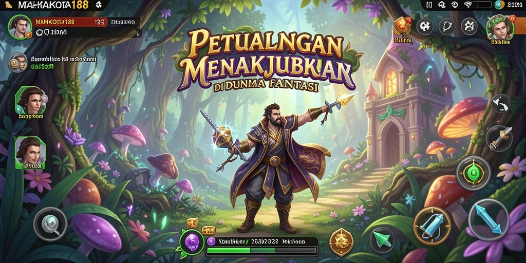 Tangkapan layar menunjukkan gameplay seru dalam petualangan fantastis MAHKOTA188.