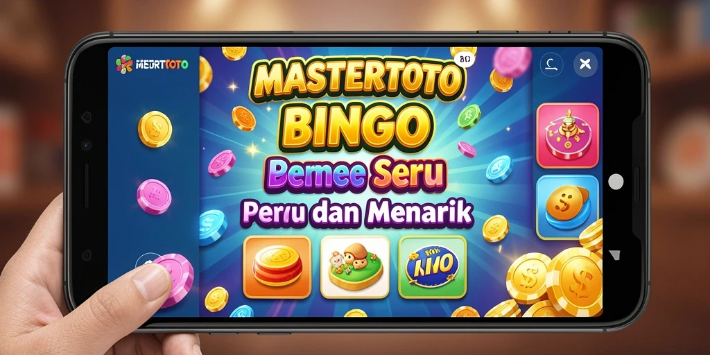 Tampilan gameplay MASTERTOTO yang seru dengan kartu Bingo.