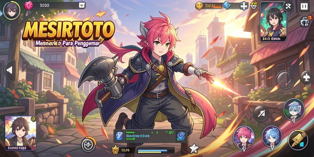 Gameplay menarik dalam MESIRTOTO yang menampilkan karakter Anime.