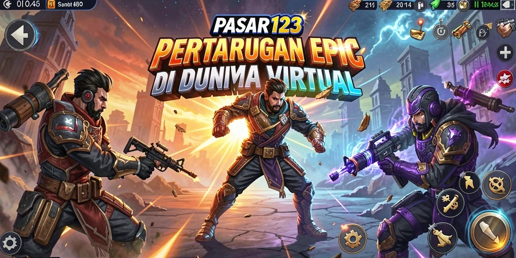 Tampilan pertarungan seru di PASAR123 dengan grafis menawan.
