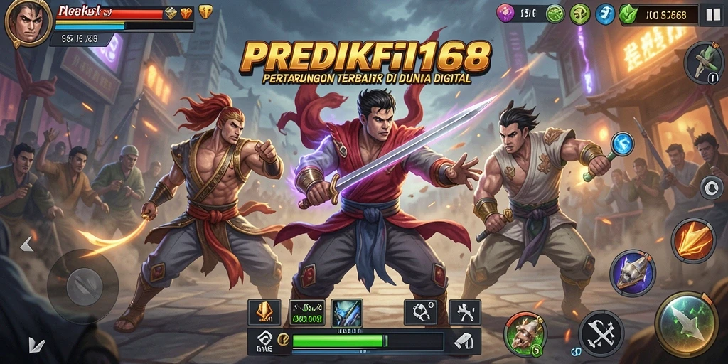 Tampilan screenshot PREDIKSI168 menampilkan aksi pertarungan seru.