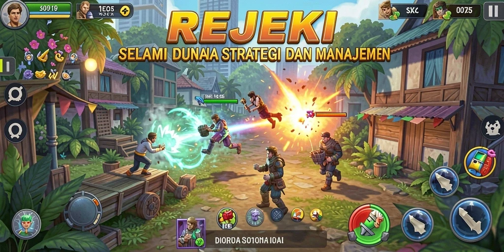 Tampilan gameplay seru dalam game SLG REJEKI yang menantang.