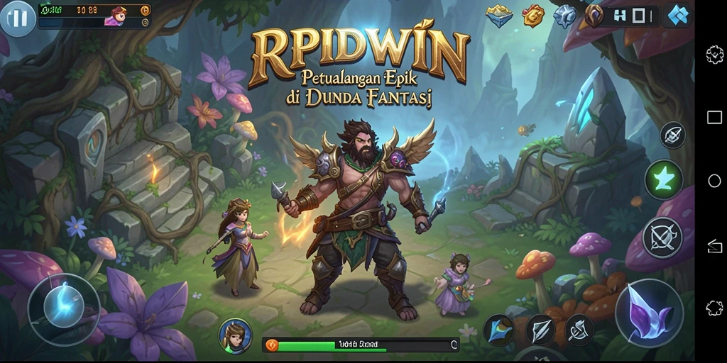 Tampilan gameplay RPIDWIN yang menegangkan dan penuh aksi.