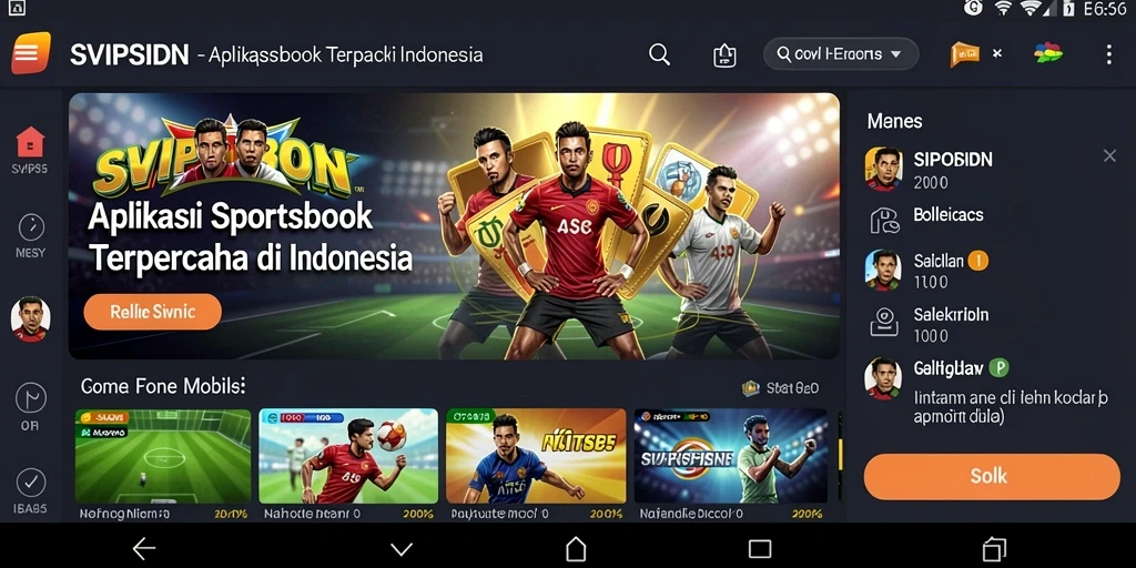 Tampilan antarmuka pengguna SVIPSIDN yang menarik dan interaktif.