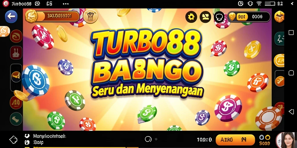 Tampilan gameplay Bingo yang mendebarkan dan seru di TURBO88.