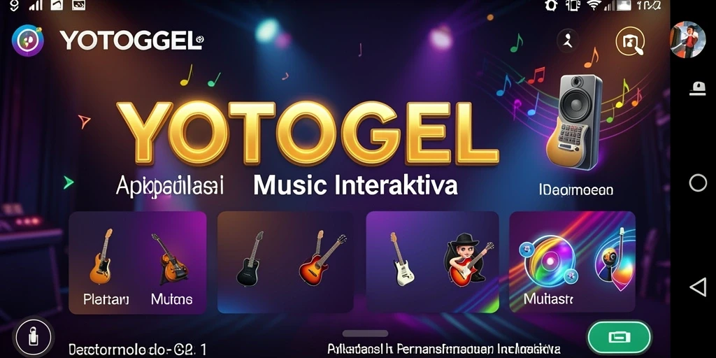 Tampilan utama YOTOGEL saat gameplay musik yang seru.